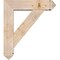 Ekena Millwork Traditional Arts and Crafts Smooth Bracket w/ Offset Brace, Douglas Fir, 7 1/2"W x 30"D x 34"H BKT0806X30X34TRA03SDF - alternate 2